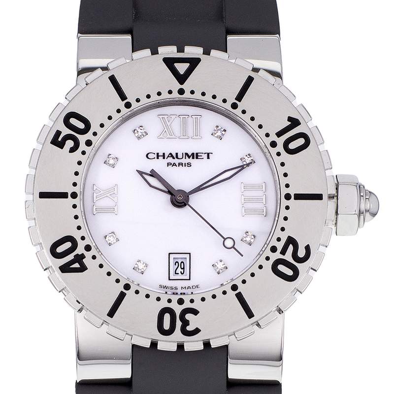Montre d'occasion CHAUMET Class One femme quartz bracelet caoutchouc - vue D1