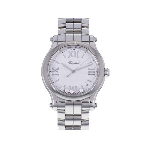Montre d'occasion CHOPARD Happy Sport femme quartz bracelet acier