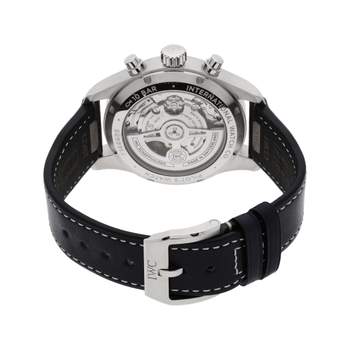 Montre d'occasion IWC Pilot Chronograph homme automatique bracelet cuir d'origine