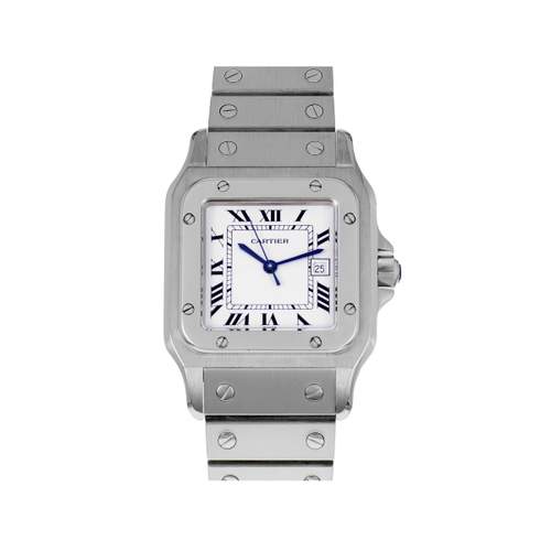 Montre d'occasion CARTIER Santos mixte automatique bracelet acier