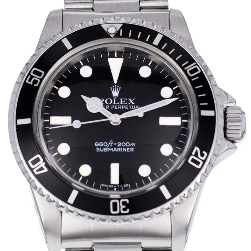 Montre d'occasion ROLEX Submariner Vintage homme automatique bracelet acier - vue D1