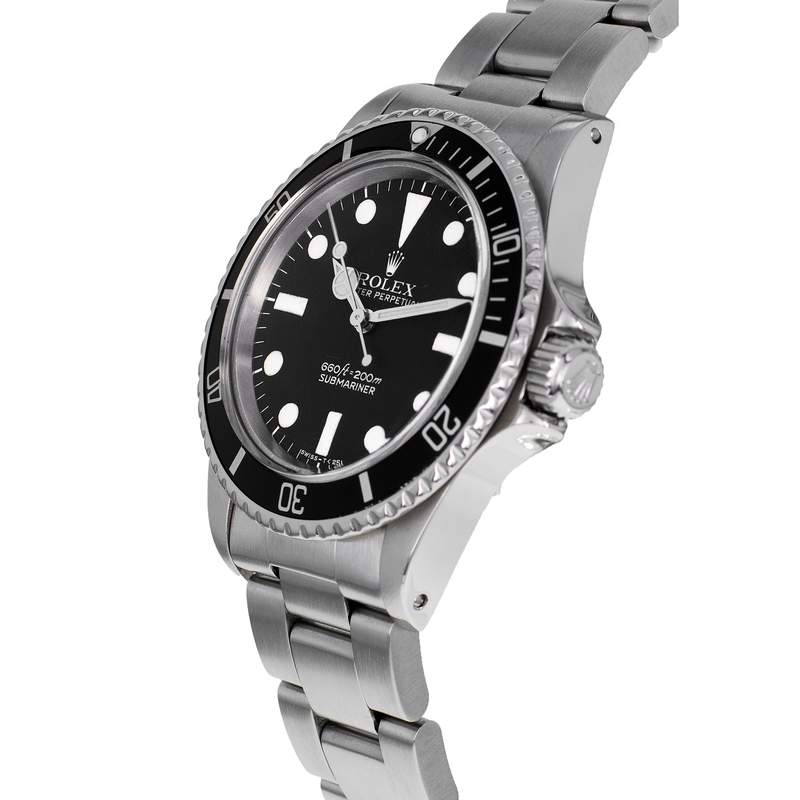 Montre d'occasion ROLEX Submariner Vintage homme automatique bracelet acier - vue D2