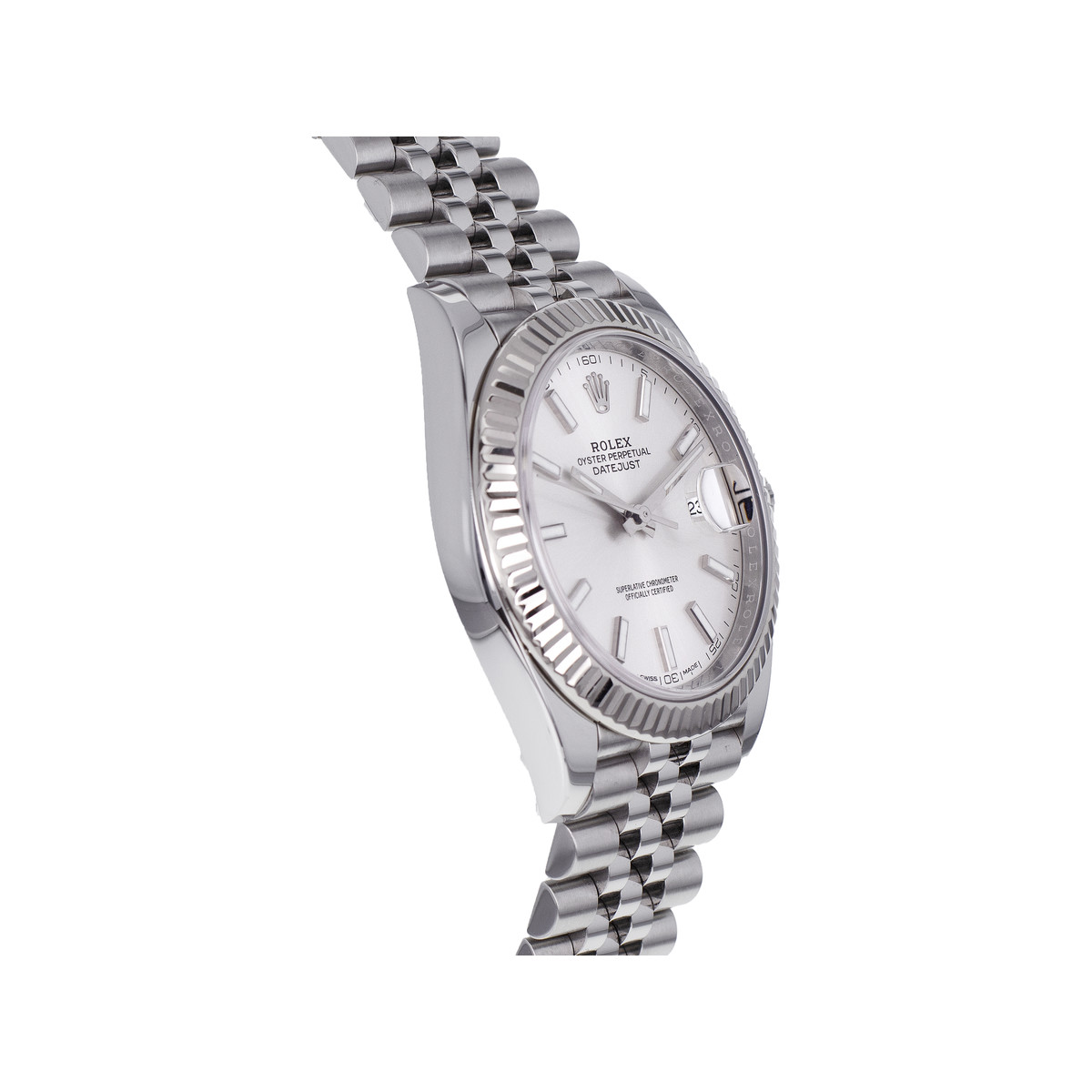 Montre d'occasion ROLEX DateJust 41 homme mouvement automatique certifié (cosc) bracelet acier - vue 2