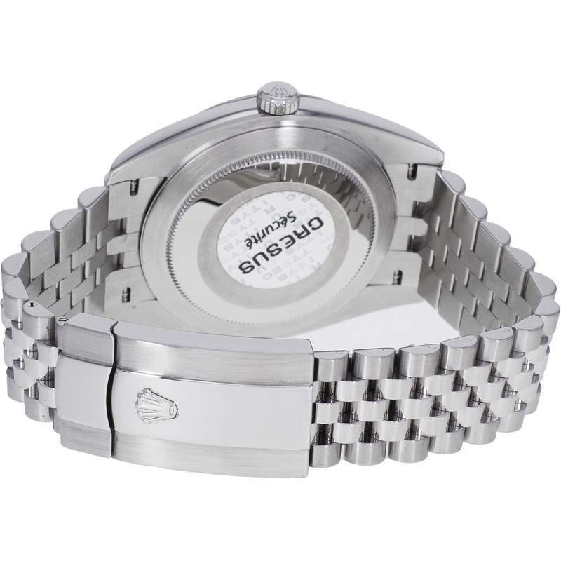 Montre d'occasion ROLEX DateJust 41 homme mouvement automatique certifié (cosc) bracelet acier - vue 3