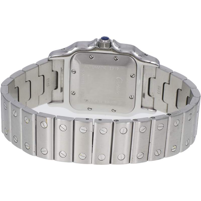 Montre d'occasion CARTIER Santos mixte automatique bracelet acier - vue 3
