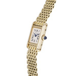 Montre d'occasion CARTIER Tank femme quartz bracelet or jaune 750/000 - vue D2
