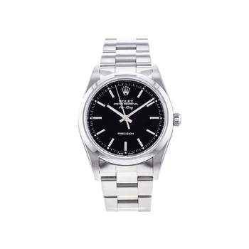 Montre d'occasion ROLEX Air King Precision homme automatique bracelet acier