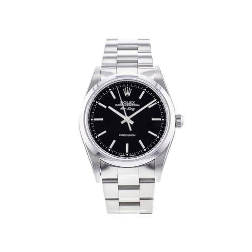 Montre d'occasion ROLEX Air King Precision homme automatique bracelet acier