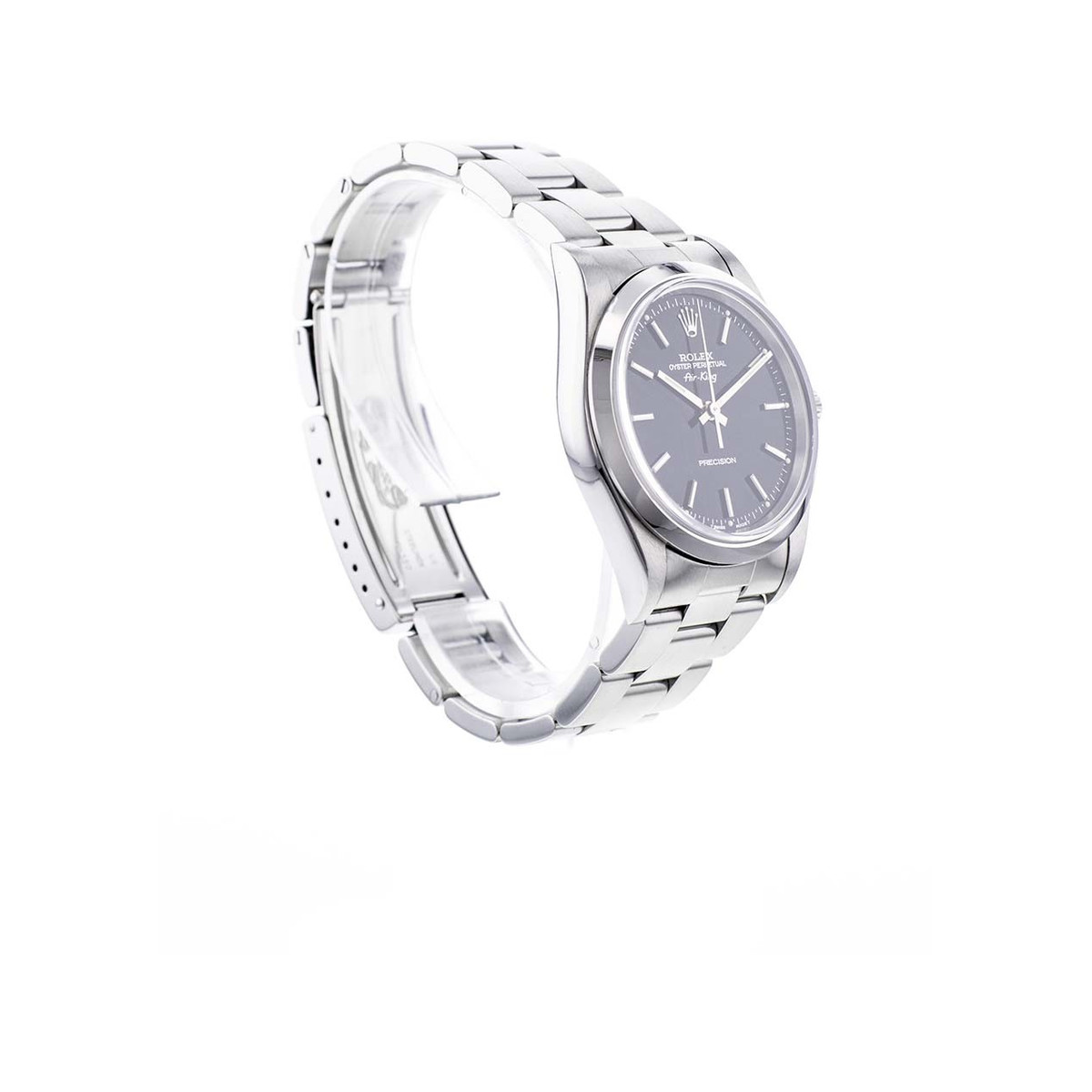 Montre d'occasion ROLEX Air King Precision homme automatique bracelet acier - vue 2