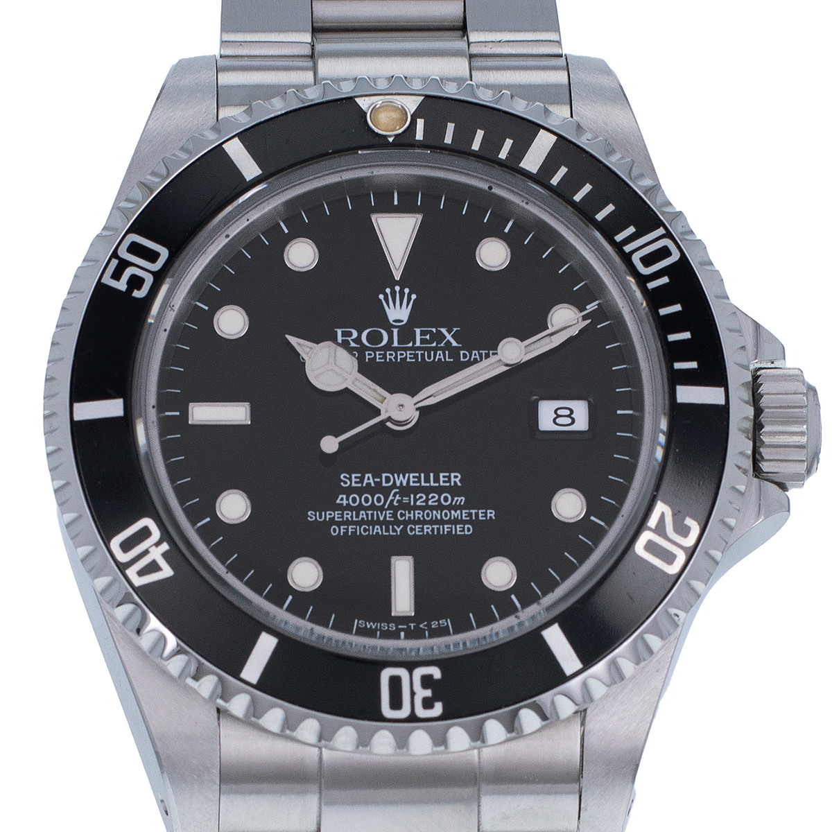 Montre d'occasion ROLEX Sea-Dweller homme mouvement automatique certifié (cosc) bracelet acier - vue D1