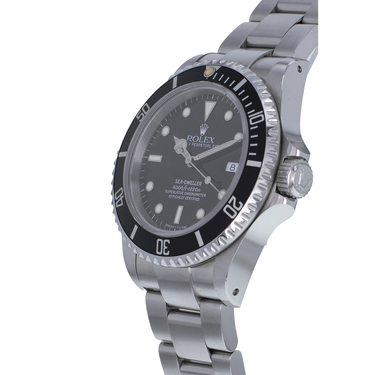 Montre d'occasion ROLEX Sea-Dweller homme mouvement automatique certifié (cosc) bracelet acier - vue D2
