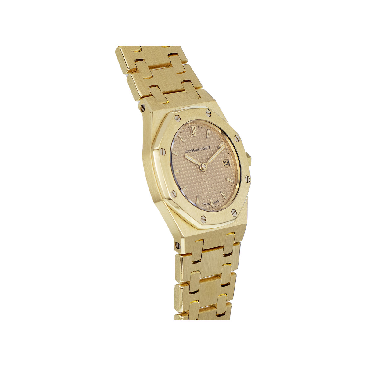Montre d'occasion AUDEMARS PIGUET Royal Oak Lady femme quartz bracelet or jaune 750/000 - vue 2