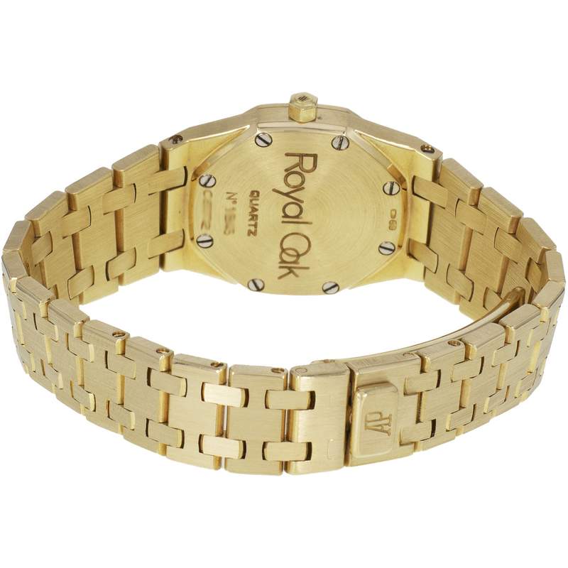 Montre d'occasion AUDEMARS PIGUET Royal Oak Lady femme quartz bracelet or jaune 750/000 - vue 3