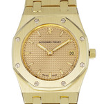 Montre d'occasion AUDEMARS PIGUET Royal Oak Lady femme quartz bracelet or jaune 750/000 - vue D1