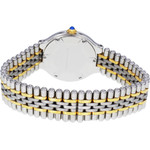Montre d'occasion CARTIER Must 21 Moyen Modèle femme quartz bracelet acier et plaqué or - vue 3
