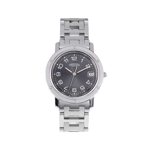 Montre d'occasion HERMES Clipper femme quartz bracelet acier