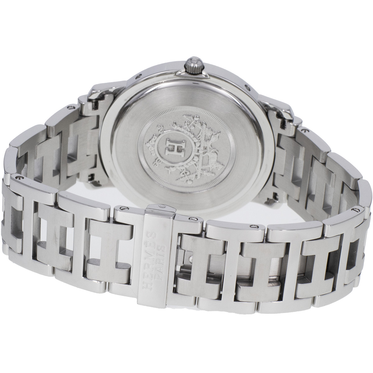 Montre d'occasion HERMES Clipper femme quartz bracelet acier - vue 3