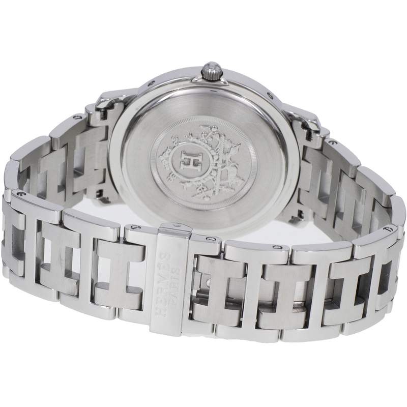 Montre d'occasion HERMES Clipper femme quartz bracelet acier - vue 3
