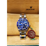 Montre d'occasion ROLEX Submariner Date homme mouvement automatique certifié (cosc) bracelet or jaune 750/000 et acier - vue D3