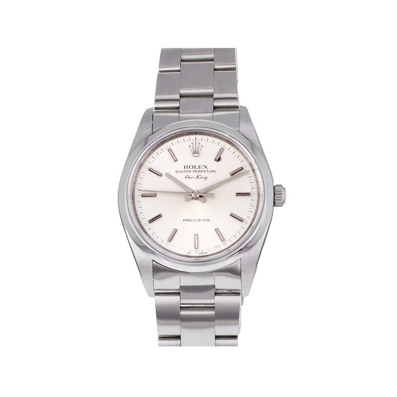 Montre d'occasion ROLEX Air King Precision homme automatique bracelet acier - vue 1