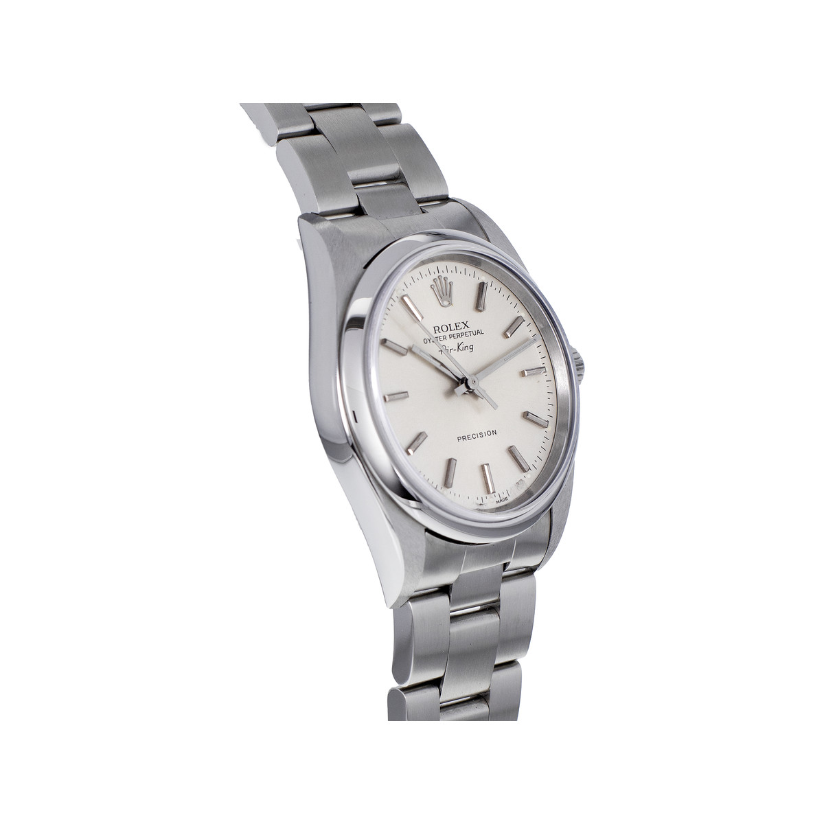 Montre d'occasion ROLEX Air King Precision homme automatique bracelet acier - vue 2