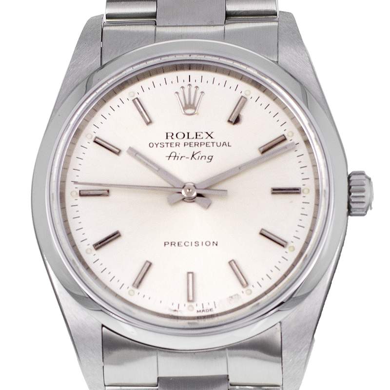 Montre d'occasion ROLEX Air King Precision homme automatique bracelet acier - vue D1