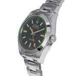 Montre d'occasion ROLEX Milgauss GV homme mouvement automatique certifié (cosc) bracelet acier - vue D2