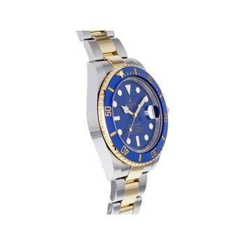 Montre d'occasion ROLEX Submariner Date Céramique homme mouvement automatique certifié (cosc) bracelet or jaune 750/000 et acier