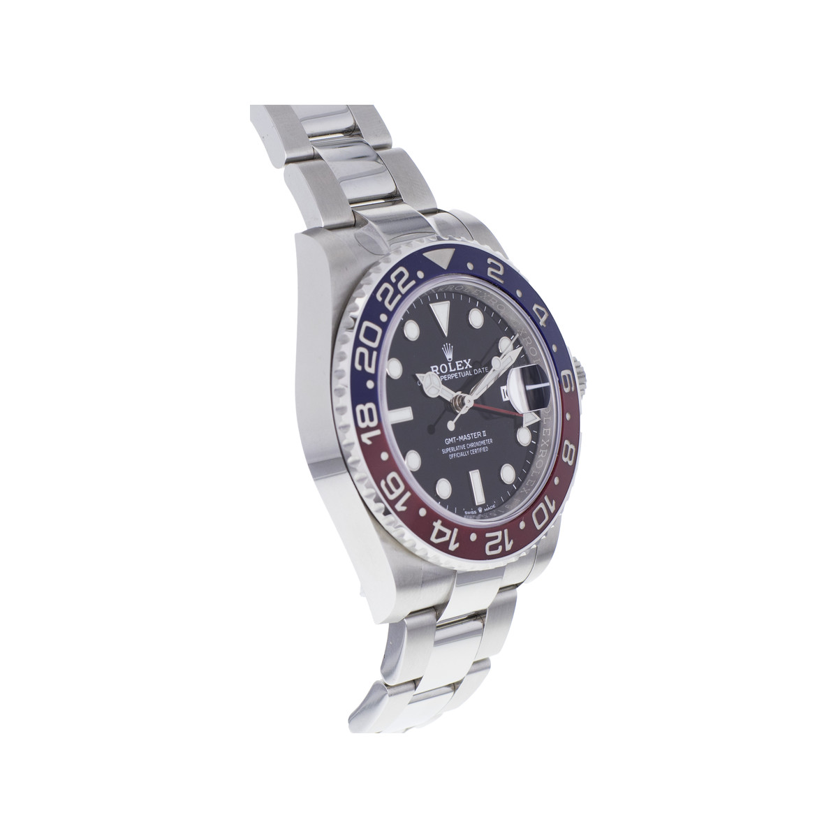 Montre d'occasion ROLEX GMT-Master II Céramique Pepsi homme mouvement automatique certifié (cosc) bracelet acier - vue 2