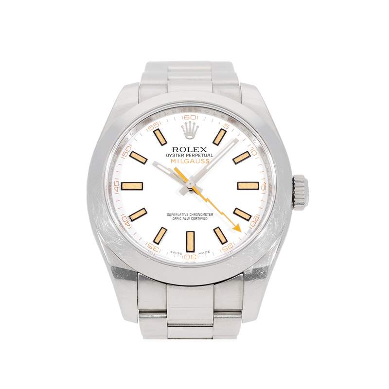 Montre d'occasion ROLEX Milgauss Z-Blue homme mouvement automatique certifié (cosc) bracelet acier - vue 1