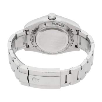 Montre d'occasion ROLEX Milgauss Z-Blue homme mouvement automatique certifié (cosc) bracelet acier