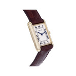 Montre d'occasion CARTIER Tank Louis Cartier mixte quartz bracelet cuir cresus - vue 2