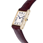 Montre d'occasion CARTIER Tank Louis Cartier mixte quartz bracelet cuir cresus - vue D2