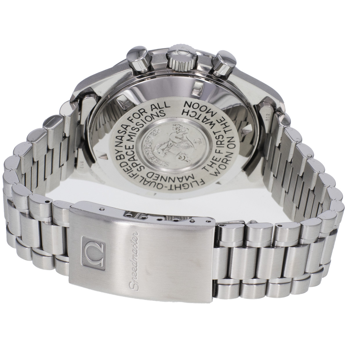 Montre d'occasion OMEGA Speedmaster Moonwatch Vintage homme mécanique bracelet acier - vue 3