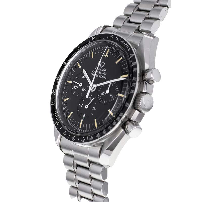 Montre d'occasion OMEGA Speedmaster Moonwatch Vintage homme mécanique bracelet acier - vue D2