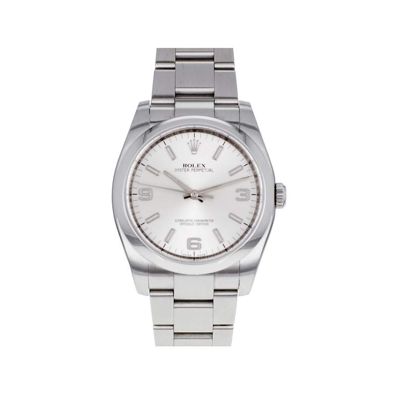 Montre d'occasion ROLEX Oyster Perpetual homme mouvement automatique certifié (cosc) bracelet acier - vue 1