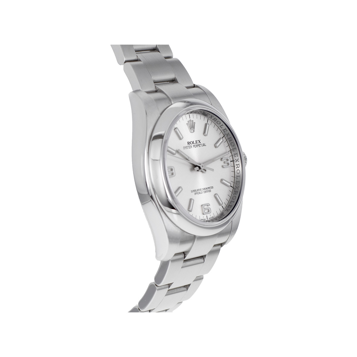 Montre d'occasion ROLEX Oyster Perpetual homme mouvement automatique certifié (cosc) bracelet acier - vue 2
