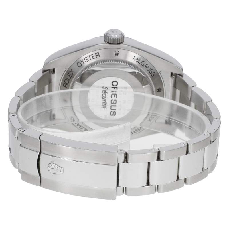 Montre d'occasion ROLEX Milgauss GV homme mouvement automatique certifié (cosc) bracelet acier - vue 3