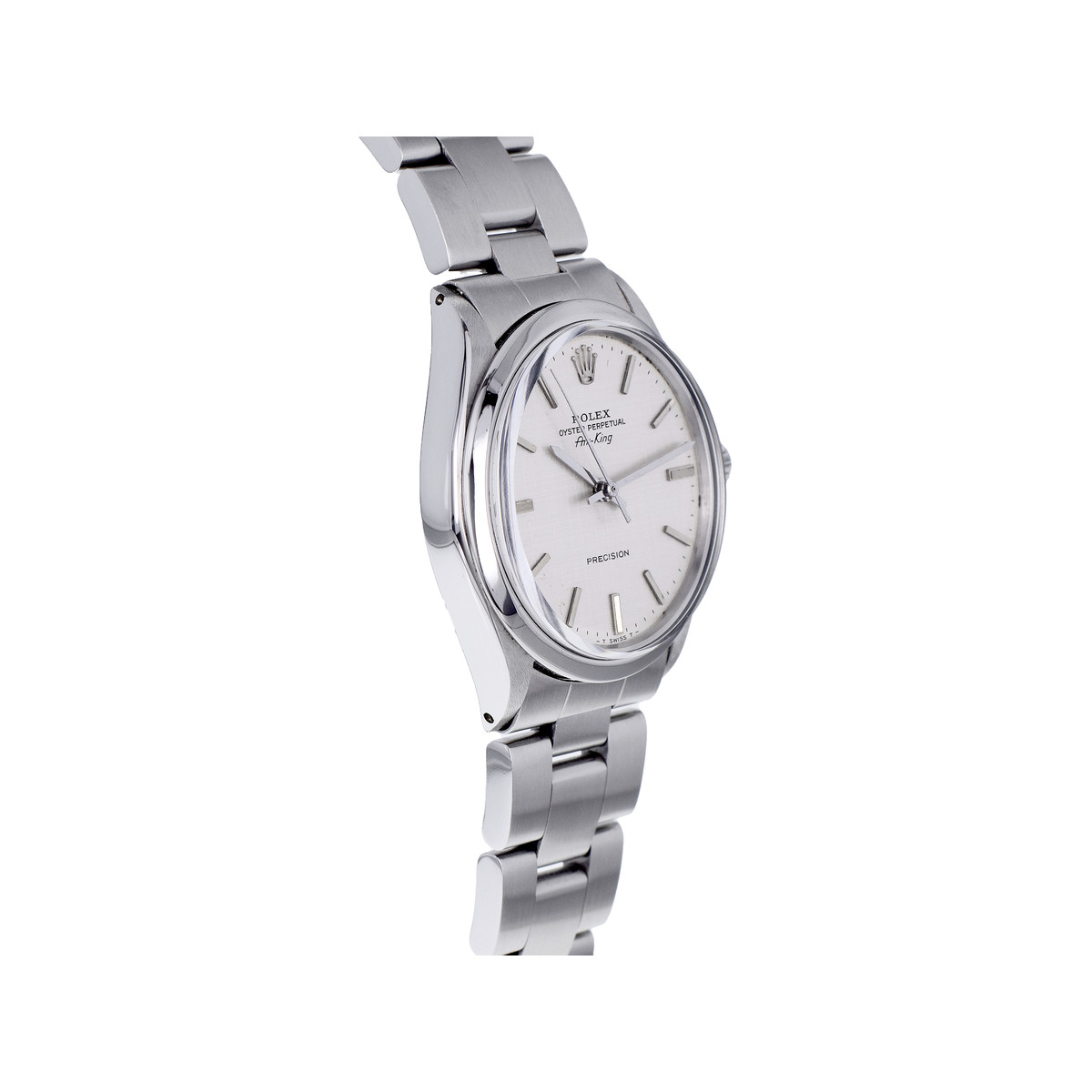 Montre d'occasion ROLEX Air King Precision Vintage mixte automatique bracelet acier - vue 2