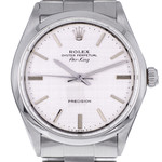 Montre d'occasion ROLEX Air King Precision Vintage mixte automatique bracelet acier - vue D1