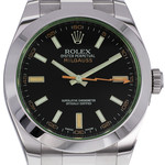 Montre d'occasion ROLEX Milgauss GV homme mouvement automatique certifié (cosc) bracelet acier - vue D1