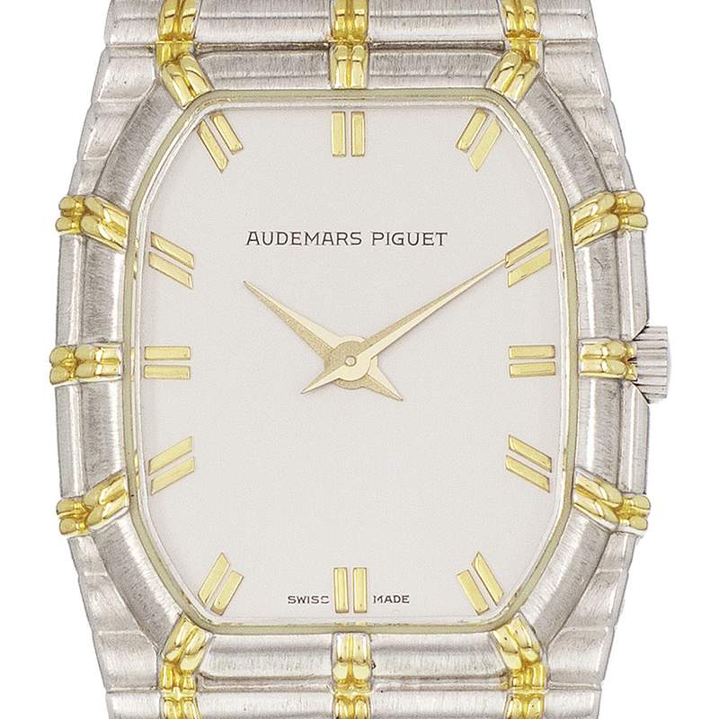 Montre d'occasion AUDEMARS PIGUET Bambou femme quartz bracelet or blanc 750/000 - vue D1