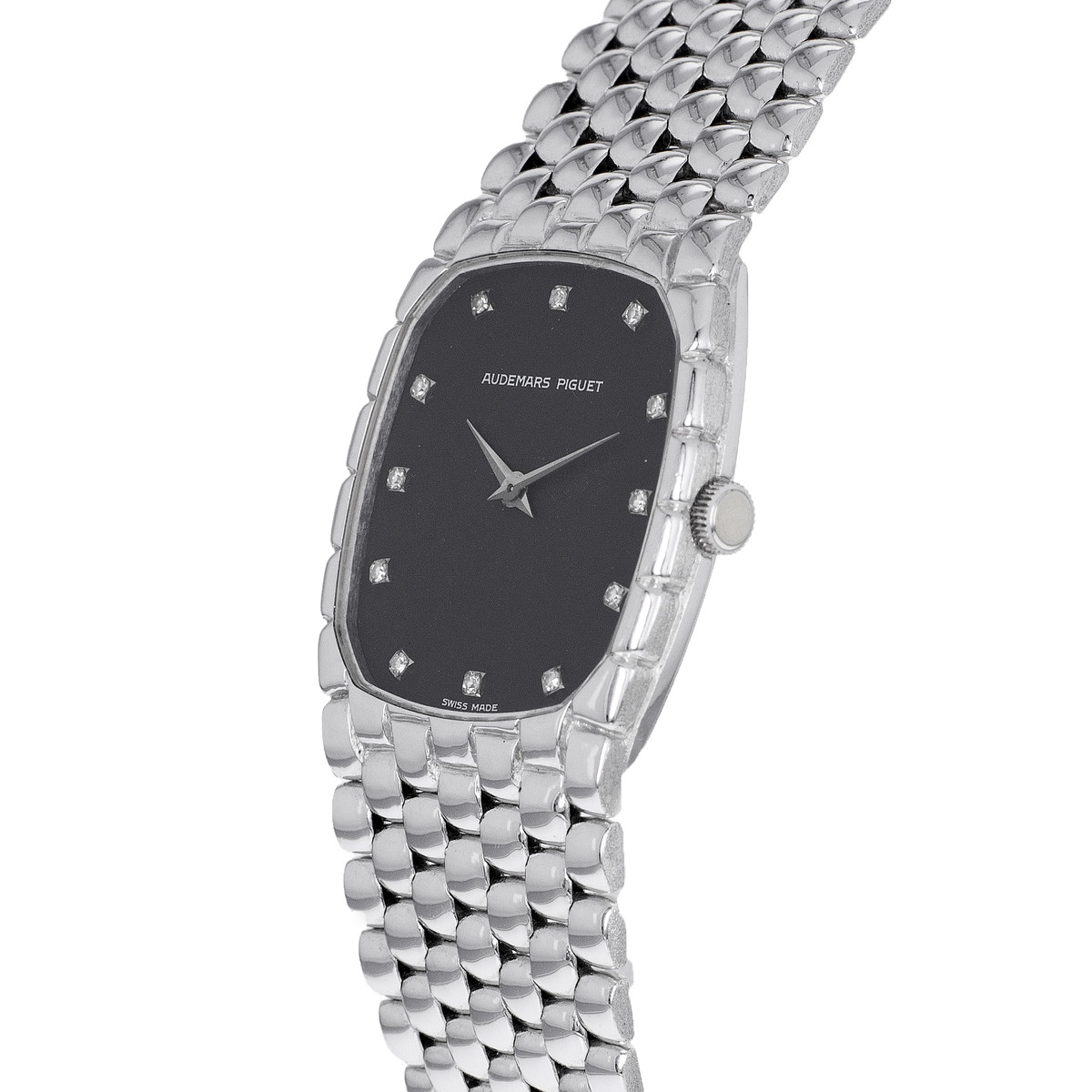Montre d'occasion AUDEMARS PIGUET Cobra mixte mécanique bracelet or blanc 750/000 - vue D2