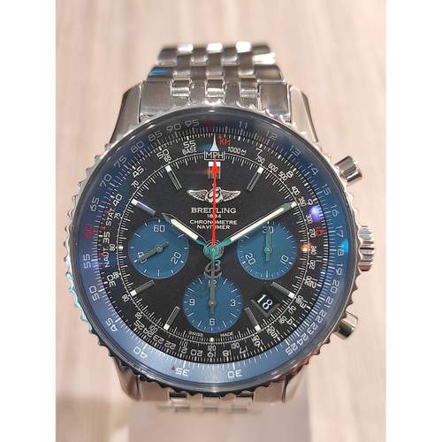 Pre-owned BREITLING Navitimer B01 men's watch with certified automatic movement (COSC) and steel bracelet
