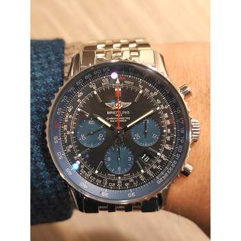 Montre d'occasion BREITLING Navitimer B01 homme mouvement automatique certifié (cosc) bracelet acier