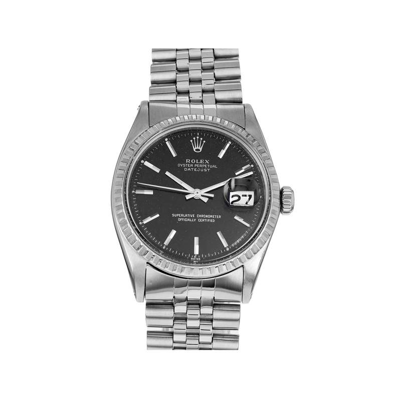 Montre d'occasion ROLEX DateJust homme mouvement automatique certifié (cosc) bracelet acier - vue 1
