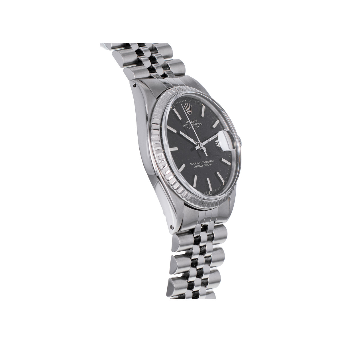 Montre d'occasion ROLEX DateJust homme mouvement automatique certifié (cosc) bracelet acier - vue 2