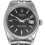 Montre d'occasion ROLEX DateJust homme mouvement automatique certifié (cosc) bracelet acier - vue D1