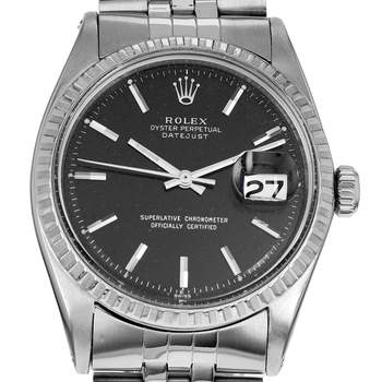 Montre d'occasion ROLEX DateJust homme mouvement automatique certifié (cosc) bracelet acier