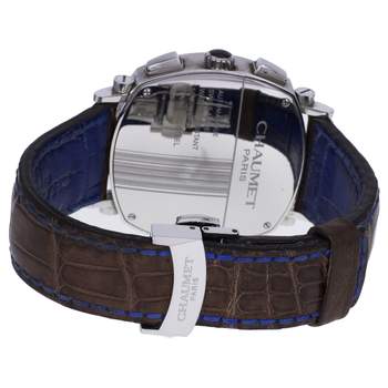 Montre d'occasion CHAUMET Dandy Chronographe homme automatique bracelet cuir d'origine